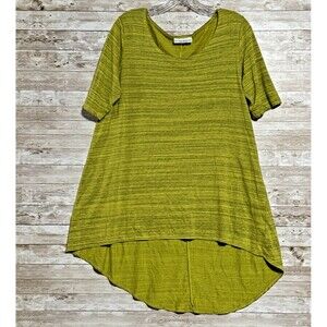 Bryn Walker LILO Tunic Sz S Lemoncello Hi Lo Hem WhimsiGoth QuietLuxury Boho